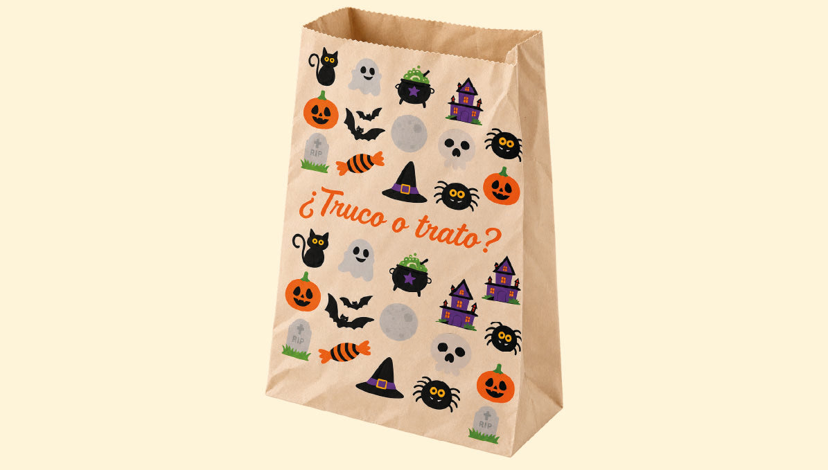 LOTE HALLOWEEN BOLSA DE PAPEL Nº 3