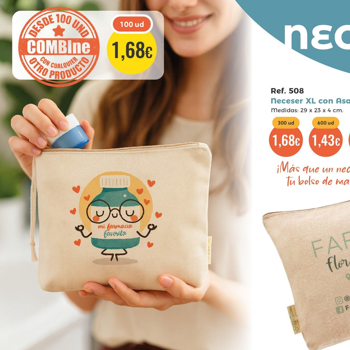 Neceser XL con Asa Incorporada Ref. 508