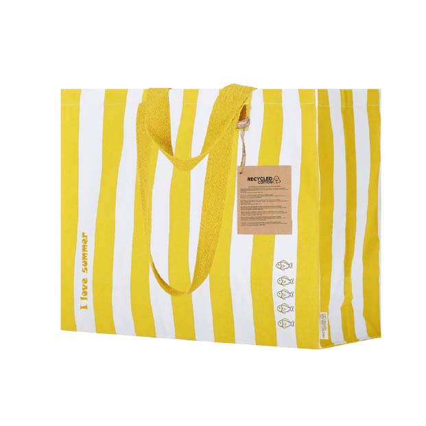 BOLSA RAYAS AMARILLAS Y BLANCAS