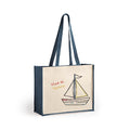 BOLSA YUTE Y ALGODON LAMINADO. BARCO DE VELA