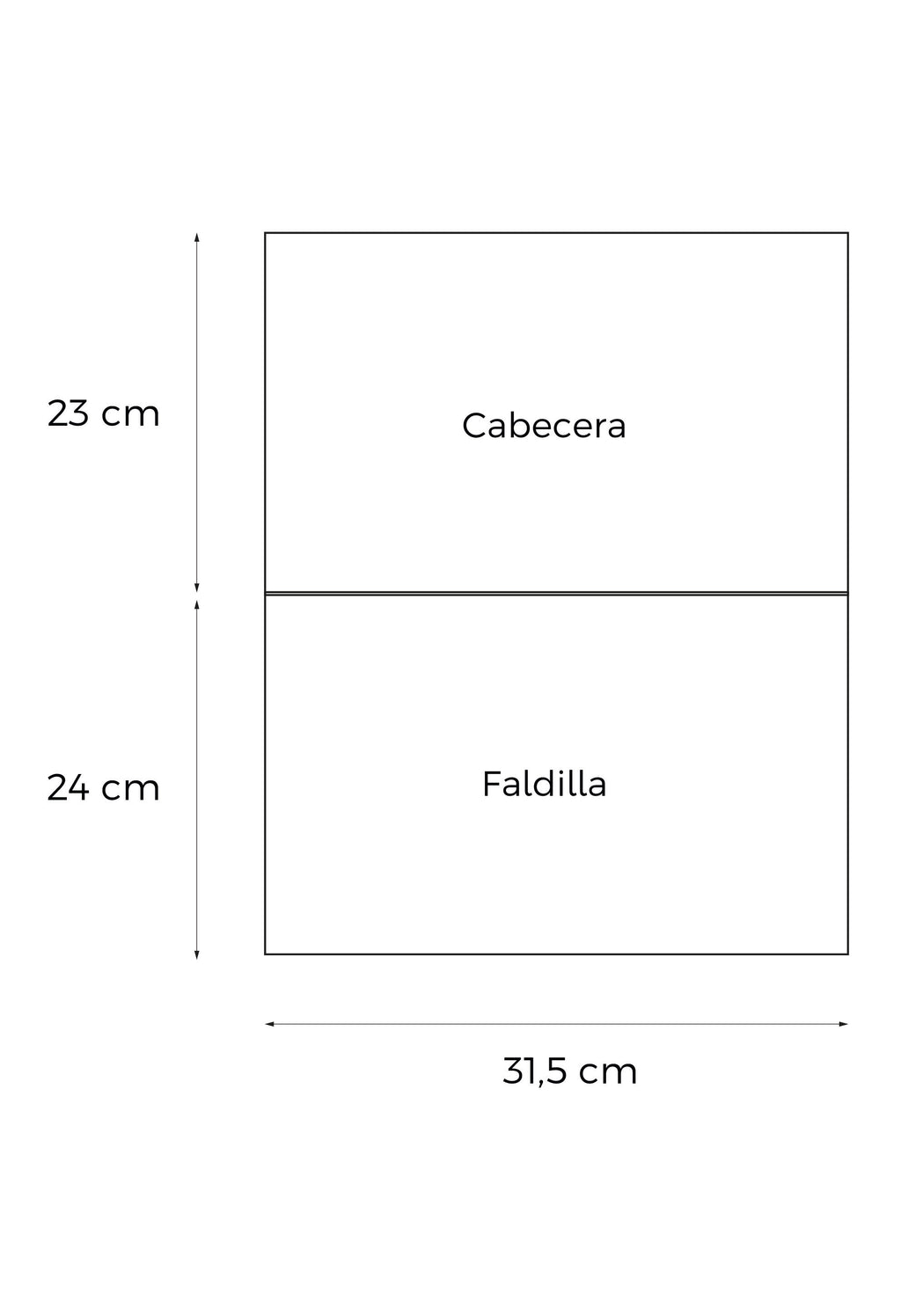 Medidas del calendario de pared XL, 31,5 × 47 cm