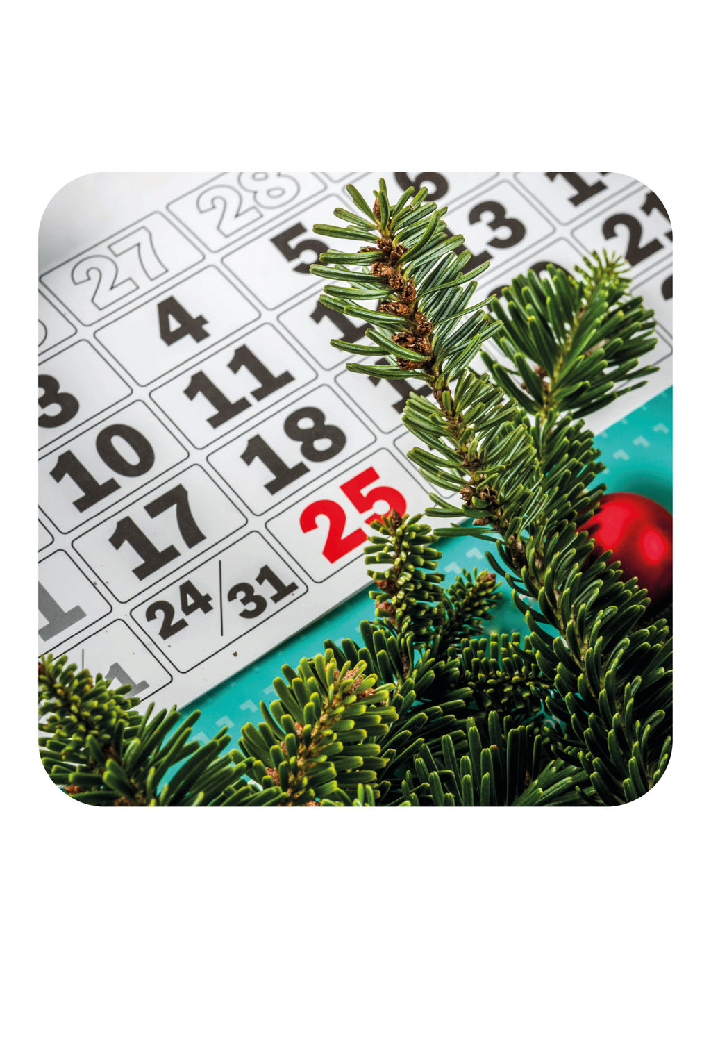 Calendario de pared XL visible durante todo el año