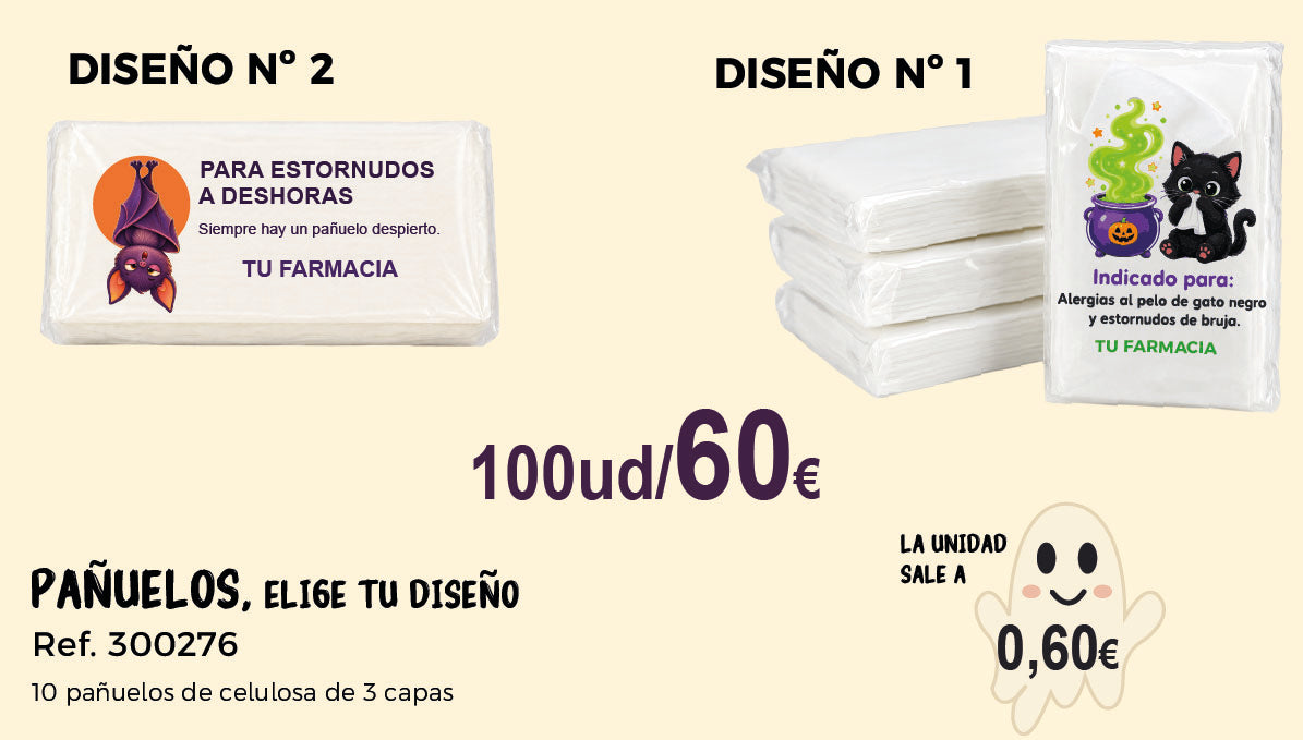 PAÑUELOS HALLOWEEN · ELIGE TU DISEÑO