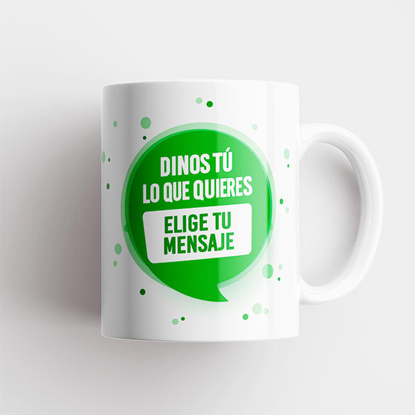 Tazas Decoradas Elige tu mensaje